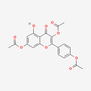 molecular formula C21H16O9 B1387637 Kaempferol 3,4',7-triacetate CAS No. 143724-69-0