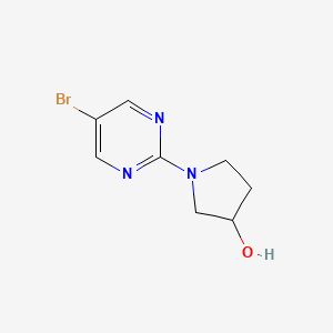 molecular formula C8H10BrN3O B1387638 1-(5-Bromopyrimidin-2-yl)-3-pyrrolidinol CAS No. 914347-70-9