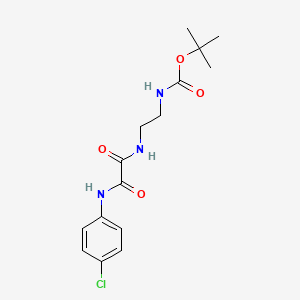 molecular formula C15H20ClN3O4 B13876458 tert-butyl N-[2-[[2-(4-chloroanilino)-2-oxoacetyl]amino]ethyl]carbamate 