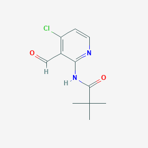 molecular formula C11H13ClN2O2 B1387646 N-(4-Chloro-3-formylpyridin-2-yl)pivalamide CAS No. 749925-46-0