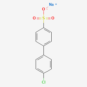 molecular formula C12H8ClNaO3S B1387652 Sodium 4'-chloro-[1,1'-biphenyl]-4-sulfonate CAS No. 1182284-41-8