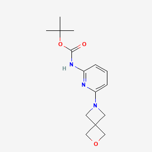 molecular formula C15H21N3O3 B13876530 Tert-butyl (6-(2-oxa-6-azaspiro[3.3]heptan-6-yl)pyridin-2-yl)carbamate 