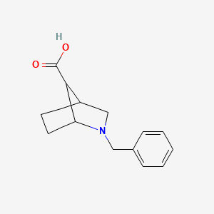 molecular formula C14H17NO2 B1387654 2-Benzyl-2-azabicyclo[2.2.1]heptane-7-carboxylic acid CAS No. 1217731-81-1
