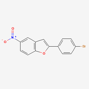 molecular formula C14H8BrNO3 B13876547 2-(4-Bromophenyl)-5-nitro-1-benzofuran 