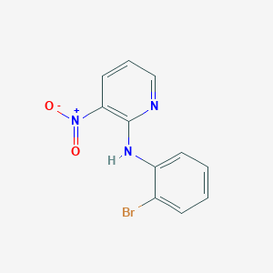 molecular formula C11H8BrN3O2 B13876575 N-(2-Bromophenyl)-3-nitropyridin-2-amine CAS No. 61963-73-3