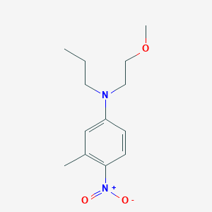 molecular formula C13H20N2O3 B13876576 Benzenamine, N-(2-methoxyethyl)-3-methyl-4-nitro-N-propyl- CAS No. 821776-74-3