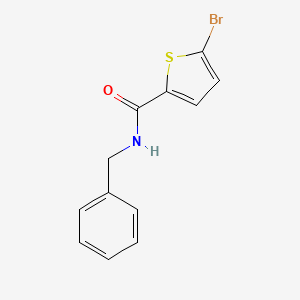 molecular formula C12H10BrNOS B13876607 N-benzyl-5-bromothiophene-2-carboxamide 