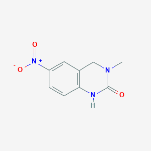 molecular formula C9H9N3O3 B13876626 3-Methyl-6-nitro-3,4-dihydroquinazolin-2(1H)-one CAS No. 1253226-04-8