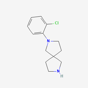molecular formula C13H17ClN2 B13876735 2-(2-Chlorophenyl)-2,7-diazaspiro[4.4]nonane CAS No. 1202179-31-4