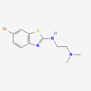 molecular formula C11H14BrN3S B1387675 N'-(6-bromo-1,3-benzothiazol-2-yl)-N,N-dimethylethane-1,2-diamine CAS No. 1105195-13-8