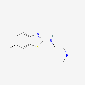 molecular formula C13H19N3S B1387677 N'-(4,6-dimethyl-1,3-benzothiazol-2-yl)-N,N-dimethylethane-1,2-diamine CAS No. 1105188-33-7