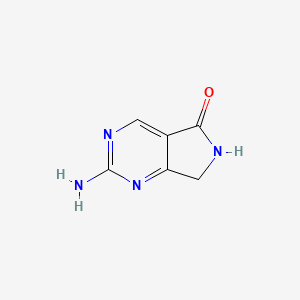 molecular formula C6H6N4O B1387684 2-Amino-6,7-dihydro-5H-pyrrolo-[3,4-d]pyrimidin-5-one CAS No. 1092281-05-4