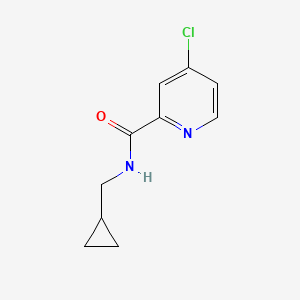 molecular formula C10H11ClN2O B1387687 4-Chloro-2-[(cyclopropylmethyl)aminocarbonyl]pyridine CAS No. 417723-53-6