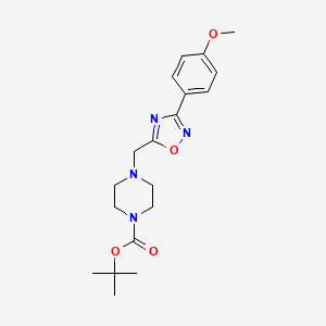 tert-Butyl 4-{[3-(4-methoxyphenyl)-1,2,4-oxadiazol-5-yl]methyl}piperazine-1-carboxylate