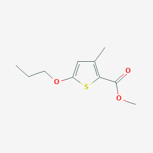 molecular formula C10H14O3S B13876973 Methyl 3-methyl-5-propoxythiophene-2-carboxylate 