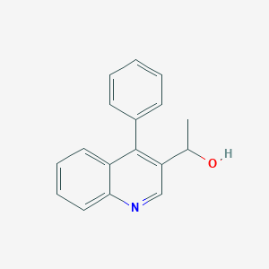molecular formula C17H15NO B13876974 1-(4-Phenylquinolin-3-yl)ethanol 