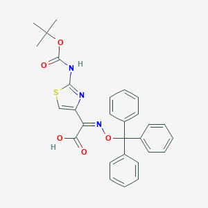molecular formula C29H27N3O5S B138770 (Z)-2-(2-Boc-aminothiazole-4-yl)-2-trityloxyimino acetic acid CAS No. 140128-20-7
