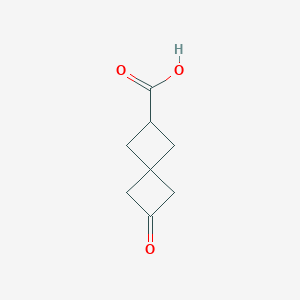 molecular formula C8H10O3 B1387700 6-氧代螺[3.3]庚烷-2-羧酸 CAS No. 889944-57-4