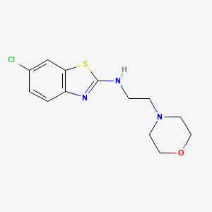 molecular formula C13H16ClN3OS B1387707 6-chloro-N-(2-morpholin-4-ylethyl)-1,3-benzothiazol-2-amine CAS No. 1105189-23-8
