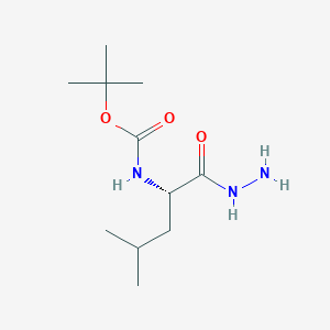 molecular formula C11H23N3O3 B1387710 tert-butyl [(1S)-1-(hydrazinocarbonyl)-3-methylbutyl]carbamate CAS No. 77284-59-4