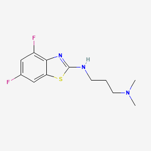 molecular formula C12H15F2N3S B1387714 N'-(4,6-difluoro-1,3-benzothiazol-2-yl)-N,N-dimethylpropane-1,3-diamine CAS No. 1105188-28-0