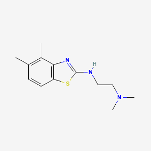 molecular formula C13H19N3S B1387718 N'-(4,5-dimethyl-1,3-benzothiazol-2-yl)-N,N-dimethylethane-1,2-diamine CAS No. 1105188-42-8