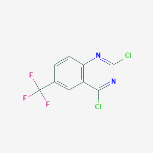 molecular formula C9H3Cl2F3N2 B1387722 2,4-Dichloro-6-(trifluoromethyl)quinazoline CAS No. 864291-30-5