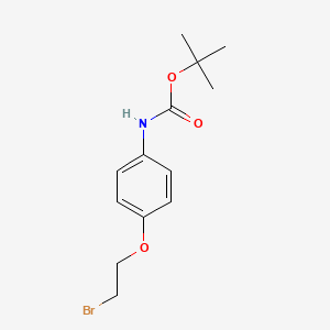 molecular formula C13H18BrNO3 B1387723 Tert-butyl 4-(2-bromoethoxy)phenylcarbamate CAS No. 959239-07-7