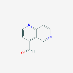 molecular formula C9H6N2O B1387724 1,6-Naphthyridine-4-carbaldehyde CAS No. 898391-72-5