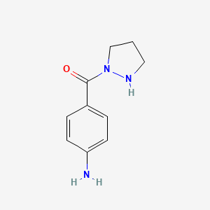 molecular formula C10H13N3O B1387731 (4-Aminophenyl)(tetrahydro-1H-pyrazol-1-yl)-methanone CAS No. 1135283-70-3