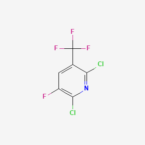 molecular formula C6HCl2F4N B1387735 2,6-Dichloro-3-fluoro-5-(trifluoromethyl)pyridine CAS No. 1099598-11-4
