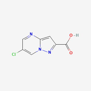 molecular formula C7H4ClN3O2 B1387737 6-Chloropyrazolo[1,5-A]pyrimidine-2-carboxylic acid CAS No. 914206-75-0