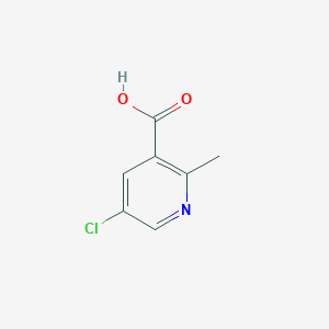 molecular formula C7H6ClNO2 B1387743 5-Chloro-2-methyl-3-pyridinecarboxylic acid CAS No. 1092286-30-0