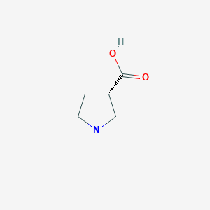molecular formula C6H11NO2 B1387760 (S)-1-Methylpyrrolidine-3-carboxylic acid CAS No. 952484-58-1