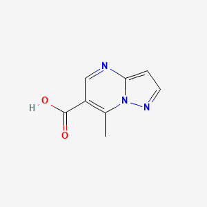 molecular formula C8H7N3O2 B1387761 7-Methylpyrazolo[1,5-a]pyrimidine-6-carboxylic acid CAS No. 90004-19-6