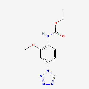 molecular formula C11H13N5O3 B1387762 ethyl [2-methoxy-4-(1H-tetrazol-1-yl)phenyl]carbamate CAS No. 1172817-64-9