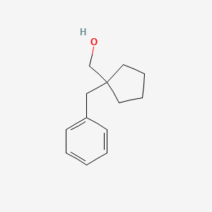 molecular formula C13H18O B13877620 (1-Benzylcyclopentyl)methanol 
