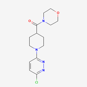 molecular formula C14H19ClN4O2 B1387766 4-{[1-(6-Chloropyridazin-3-yl)piperidin-4-yl]carbonyl}morpholine CAS No. 1197597-95-7
