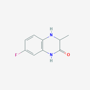 molecular formula C9H9FN2O B138777 7-Fluoro-3-methyl-3,4-dihydro-2(1H)-quinoxalinone CAS No. 146741-05-1