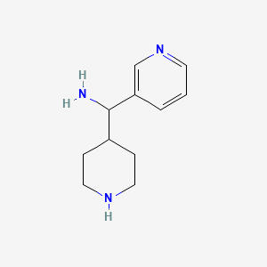 molecular formula C11H17N3 B13877759 Piperidin-4-yl(pyridin-3-yl)methanamine 