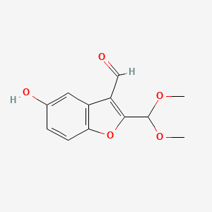 2-(Dimethoxymethyl)-5-hydroxy-1-benzofuran-3-carbaldehyde