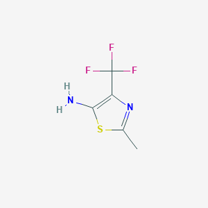 molecular formula C5H5F3N2S B1387782 2-Methyl-4-(trifluoromethyl)thiazol-5-amine CAS No. 958452-22-7
