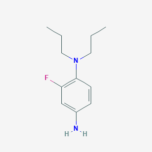 2-fluoro-1-N,1-N-dipropylbenzene-1,4-diamine
