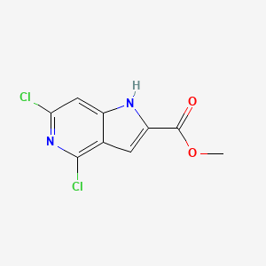 molecular formula C9H6Cl2N2O2 B1387791 methyl 4,6-dichloro-1H-pyrrolo[3,2-c]pyridine-2-carboxylate CAS No. 871583-20-9