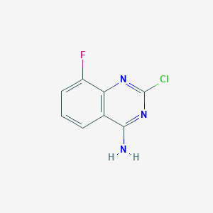 molecular formula C8H5ClFN3 B1387793 2-Chloro-8-fluoroquinazolin-4-amine CAS No. 1107695-04-4