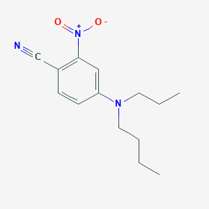 molecular formula C14H19N3O2 B13877930 Benzonitrile, 4-(butylpropylamino)-2-nitro- CAS No. 821776-47-0