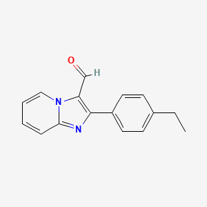molecular formula C16H14N2O B1387794 2-(4-Ethylphenyl)imidazo[1,2-a]pyridine-3-carbaldehyde CAS No. 898389-96-3