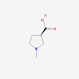 molecular formula C6H11NO2 B1387795 (R)-1-Methylpyrrolidine-3-carboxylic acid CAS No. 952484-55-8