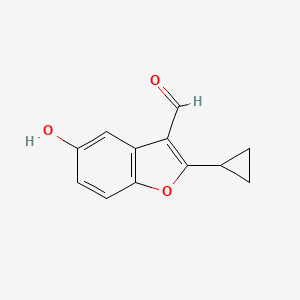 2-Cyclopropyl-5-hydroxy-1-benzofuran-3-carbaldehyde