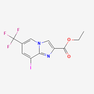 Ethyl 8-iodo-6-(trifluoromethyl)imidazo[1,2-a]pyridine-2-carboxylate